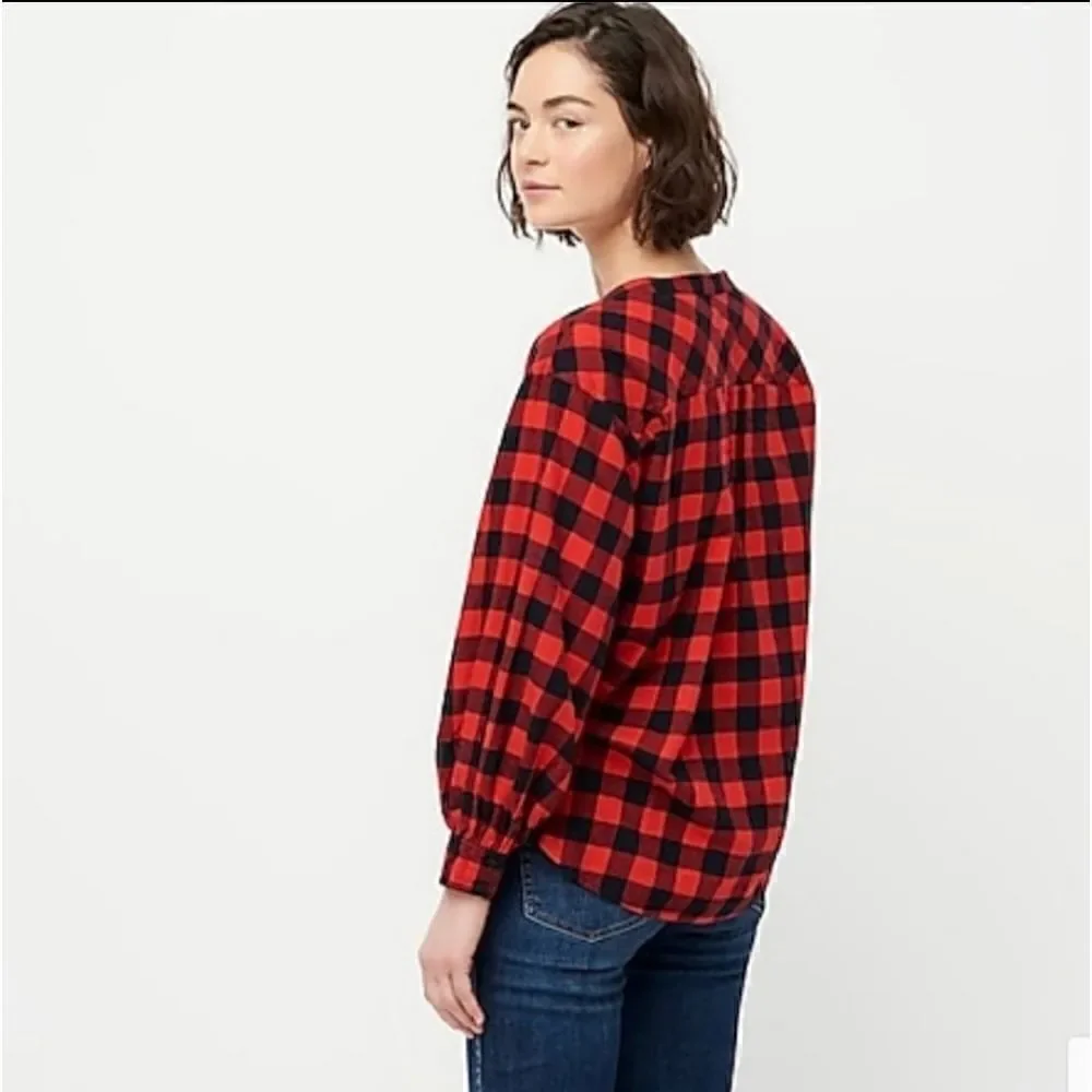 NWT J CREW Checked Flannel Shirt